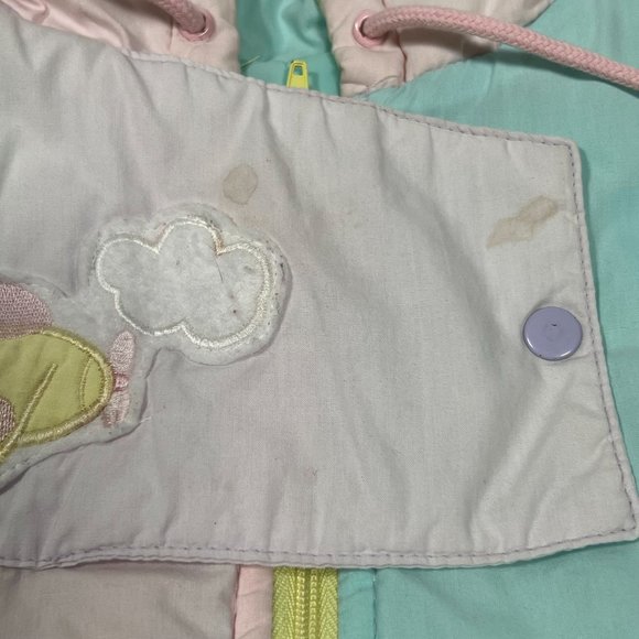 Baby Gitano Snow Suit Size 24T Pastel colors snap on mittens full‎ zip hooded - Picture 7 of 15
